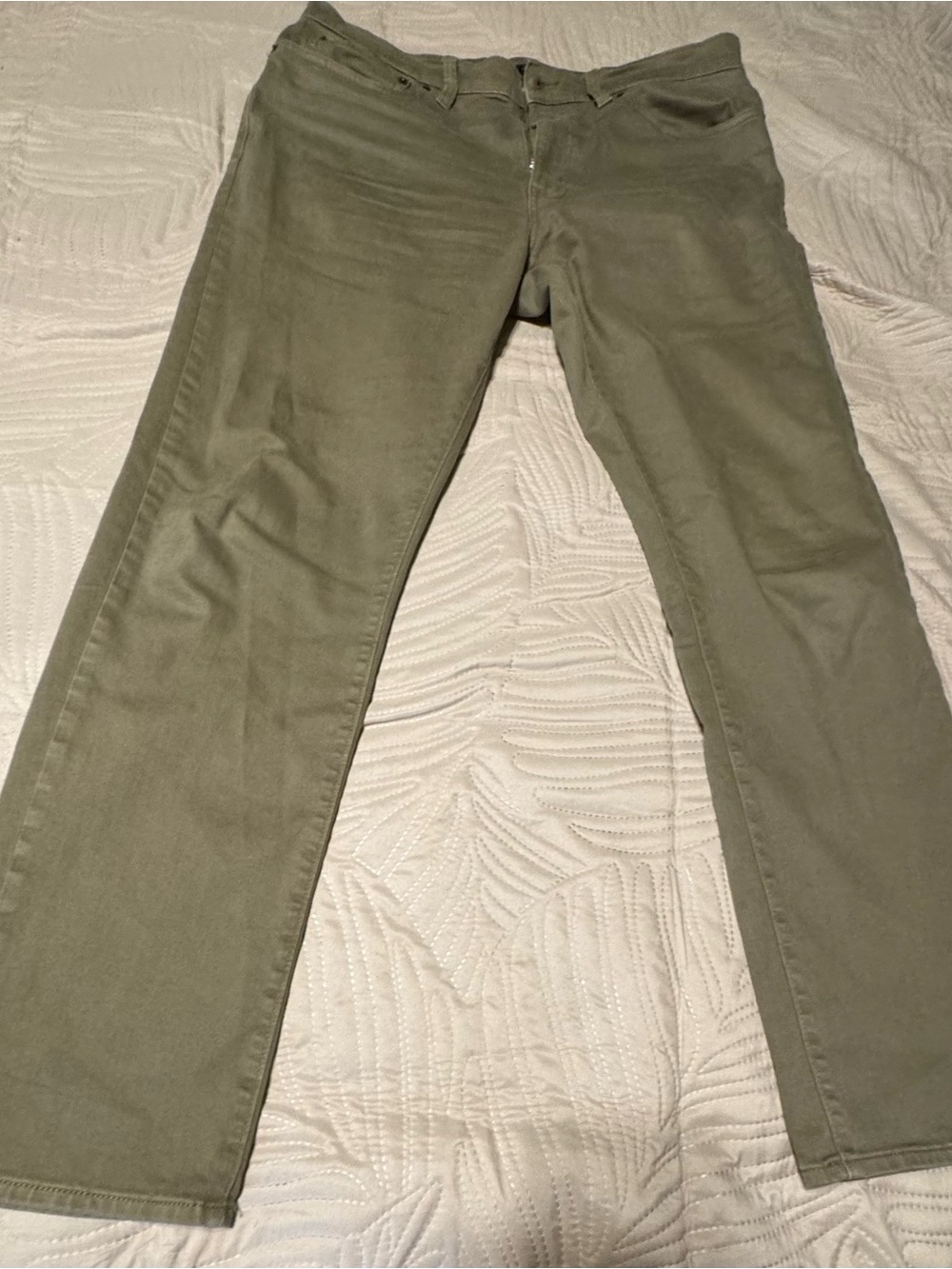 J. Crew Men’s Olive Straight-Leg Women's Jeans 35x32